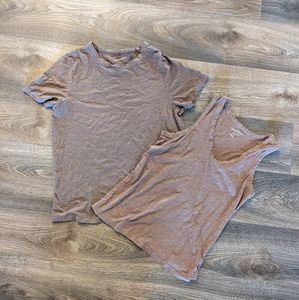 Universal thread T-shirt and Tank Top Combo